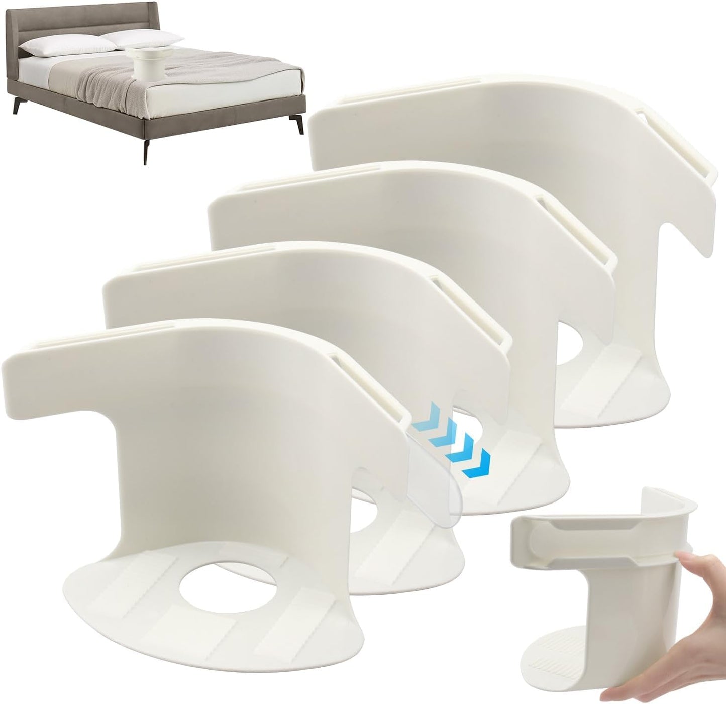 Soporte para sábanas con tiras de bloqueo 4pcs
