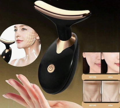 Masajeador facial lifting EMS- Dispositivo Facial de Limpieza con 3 Luces LED